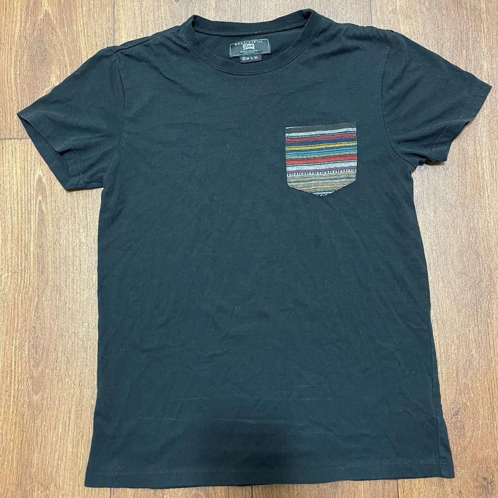 Men's Black Pocket Tee